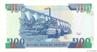 Malawi 100 Kwacha, 1993-1994 reverse