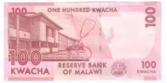 Malawi 100 Kwacha, 2012-2013 reverse