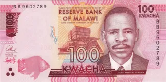 Malawi 100 Kwacha, 2014-2023 obverse