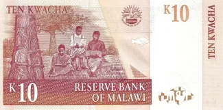 Malawi 10 Kwacha, 2003 reverse