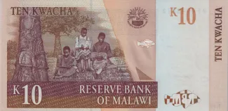 Malawi 10 Kwacha, 2004 reverse
