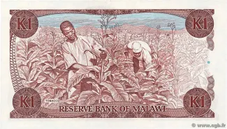 Malawi 1 Kwacha, 1986-1988 reverse