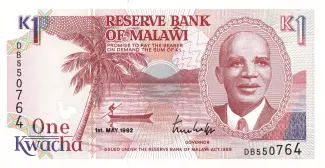 Malawi 1 Kwacha, 1990-1992 obverse