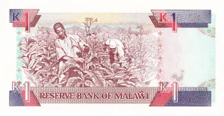 Malawi 1 Kwacha, 1990-1992 reverse