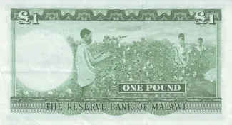 Malawi 1 Pound, 1964 reverse