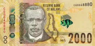 Malawi 2.000 Kwacha, 2016-2021 obverse