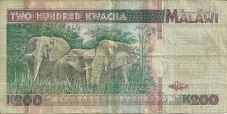 Malawi 200 Kwacha, 1995 reverse