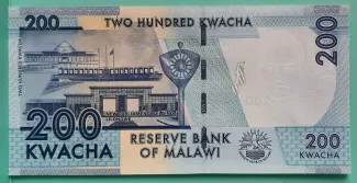 Malawi 200 Kwacha, 2012-2019 reverse