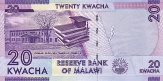 Malawi 20 Kwacha, 2012 reverse