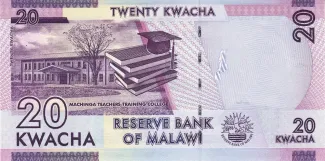 Malawi 20 Kwacha, 2014-2020 reverse