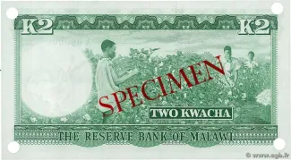 Malawi 2 Kwacha, 1971 reverse