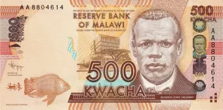 Malawi 500 Kwacha, 2012-2013 obverse