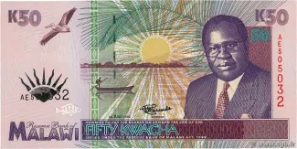 Malawi 50 Kwacha, 1995 obverse