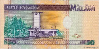 Malawi 50 Kwacha, 1995 reverse