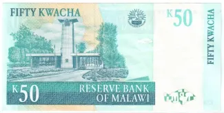 Malawi 50 Kwacha, 1997 reverse