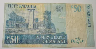 Malawi 50 Kwacha, 2001-2003 reverse