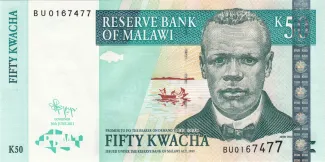 Malawi 50 Kwacha, 2005-2011 obverse