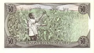 Malawi 50 Tambala, 1986 reverse
