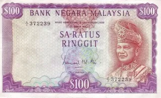 Malaysia 100 Ringgit, 1967-1976