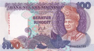 Malaysia 100 Ringgit, 1989-1998