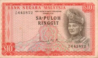 Malaysia 10 Ringgit, 1967-1976