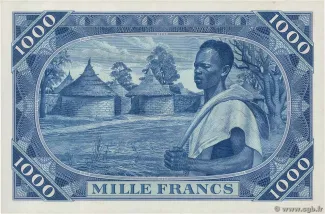 Mali 1.000 Francs, 1960 reverse