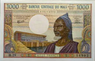 Mali 1.000 Francs, 1970 image