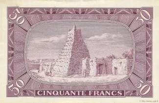 Mali 50 Francs, 1960-1967 reverse