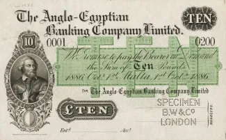 Malta 10 Pounds, 1886 image