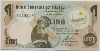Malta 1 Lira, 1979 image