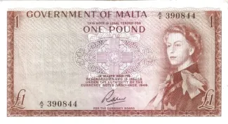 Malta 1 Pound, 1963 image
