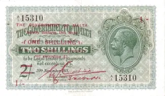 Malta 1 Shilling, 1942 image