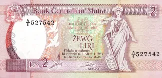 Malta 2 Liri, 1989 image