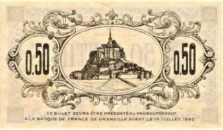 Manche, Department of 50 Centimes, 1915 reverse