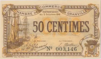 Manche, Department of 50 Centimes, 1916 image