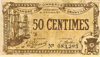 Manche, Department of 50 Centimes, 1917 image