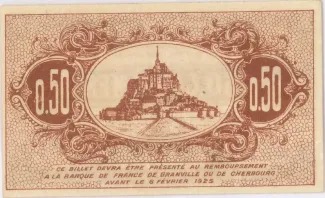 Manche, Department of 50 Centimes, 1920 reverse