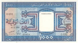 Mauritania 1.000 Ouguiya, 1999-2002