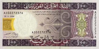 Mauritania 100 Ouguiya, 2004-2008