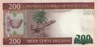 Mauritania 200 Ouguiya, 2013 reverse