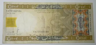 Mauritania 5.000 Ouguiya, 2009