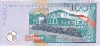 Mauritius 1.000 Rupees, 2010-2023 reverse