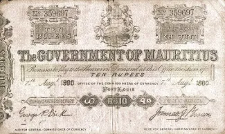 Mauritius 10 Rupees, 1904 image