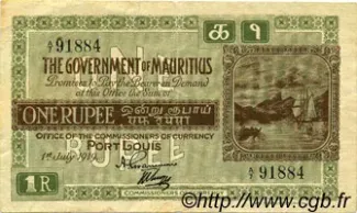 Mauritius 1 Rupee, 1928 image
