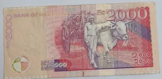 Mauritius 2.000 Rupees, 1999 reverse