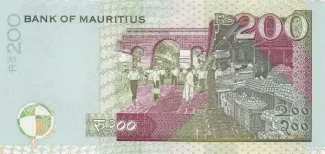 Mauritius 200 Rupees, 1999-2007 reverse