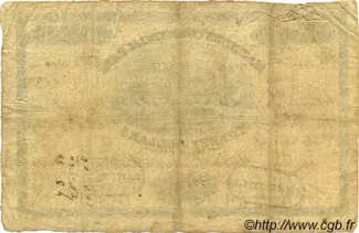 Mauritius 20 Dollars, 1839 reverse