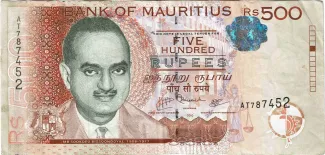 Mauritius 500 Rupees, 2010 image