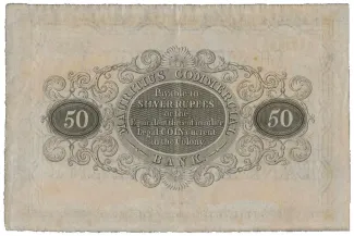 Mauritius 50 Rupees, 1835 reverse