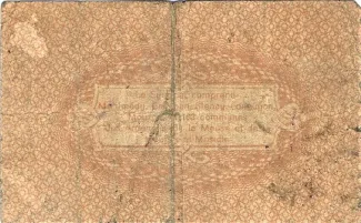 Meuse, Department of 25 Centimes, 1914-1921 reverse